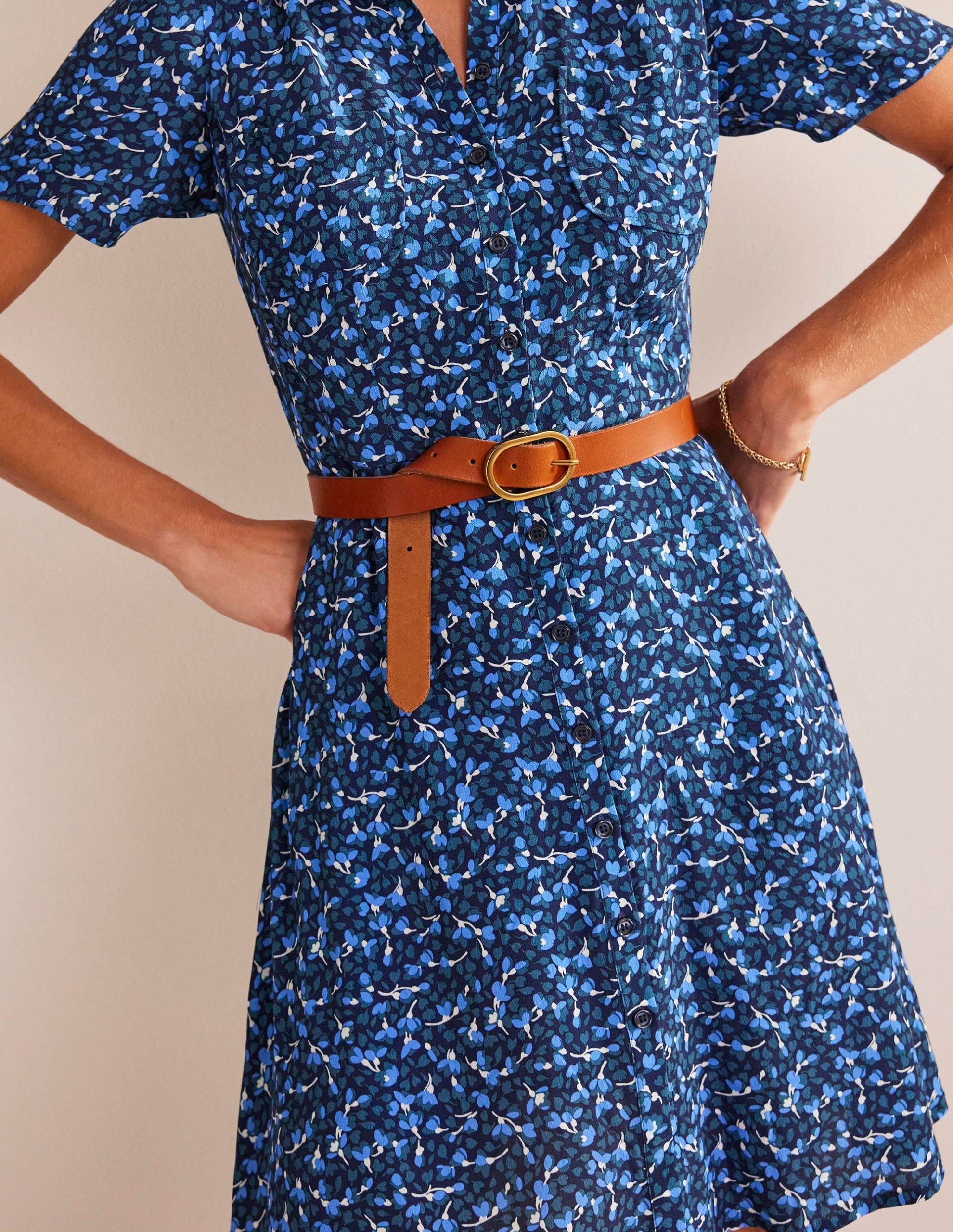 Classic Leather Belt-Tan - Image 2