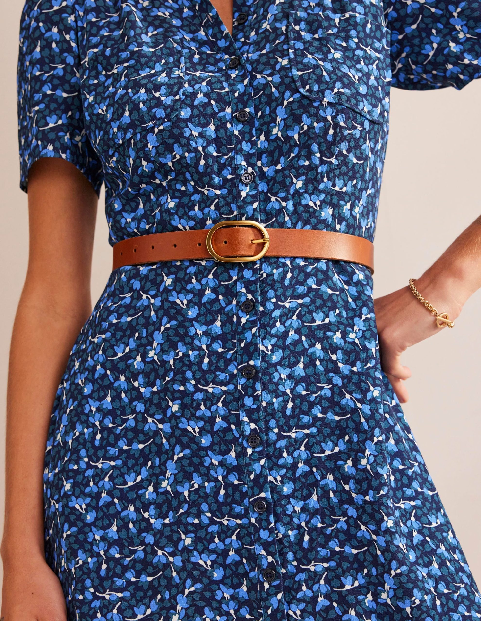 Classic Leather Belt-Tan - Image 3