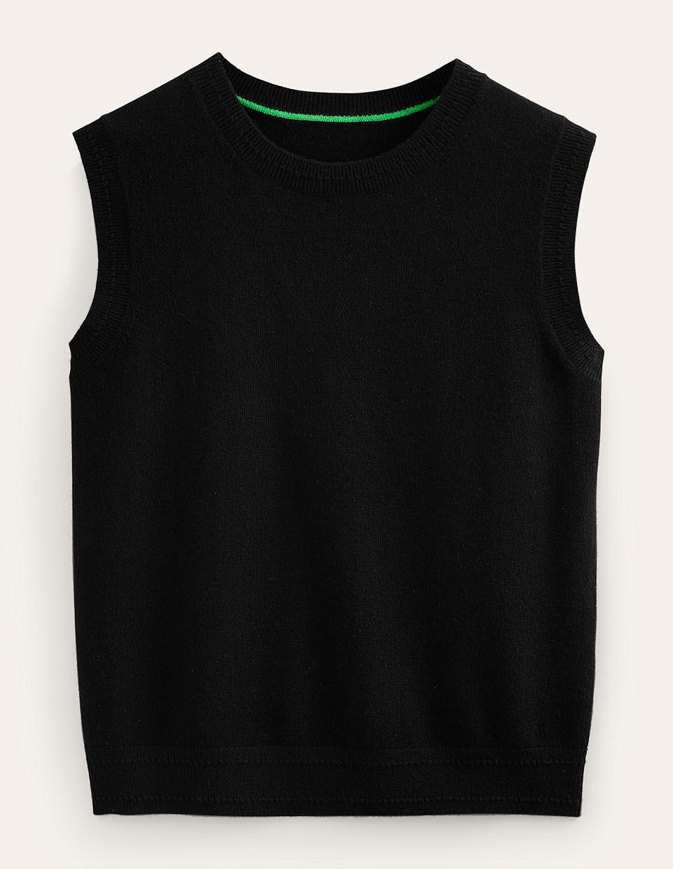 Eva Cashmere Vest-Black - Image 5