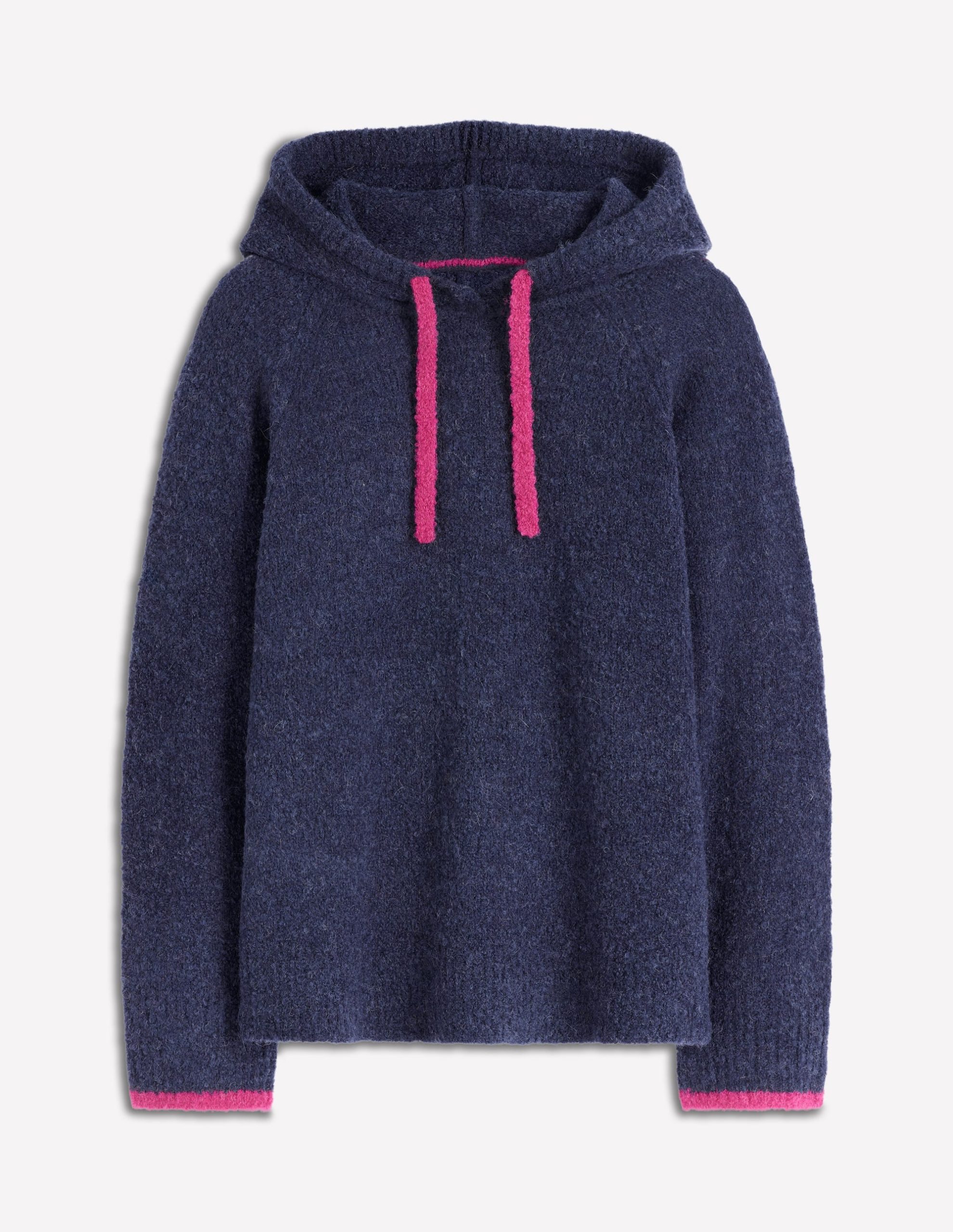 Boucl?? Raglan Hoody-Navy - Image 5