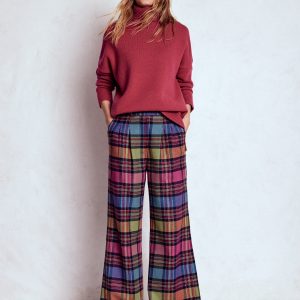 Kensington Tailored Pants-Multi Blanket Check