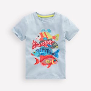 Superstitch T-Shirt-Misty Blue Fish