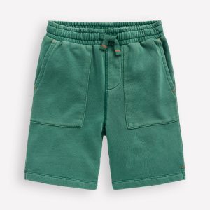 Garment Dye Shorts-Spruce Green