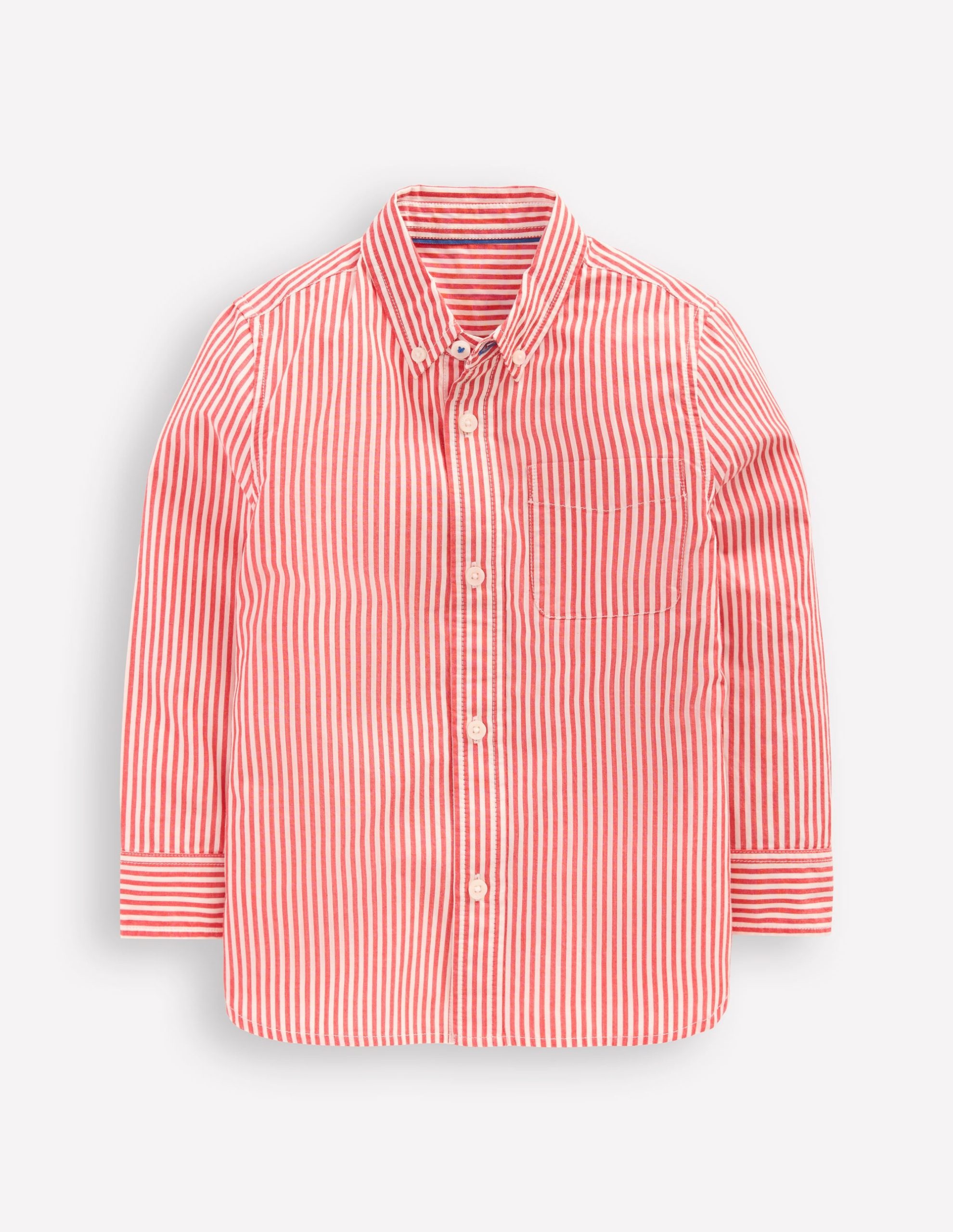 Cotton Shirt-Red Ticking - Image 4