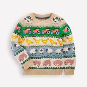 Fair Isle Jumper-Farm Animals