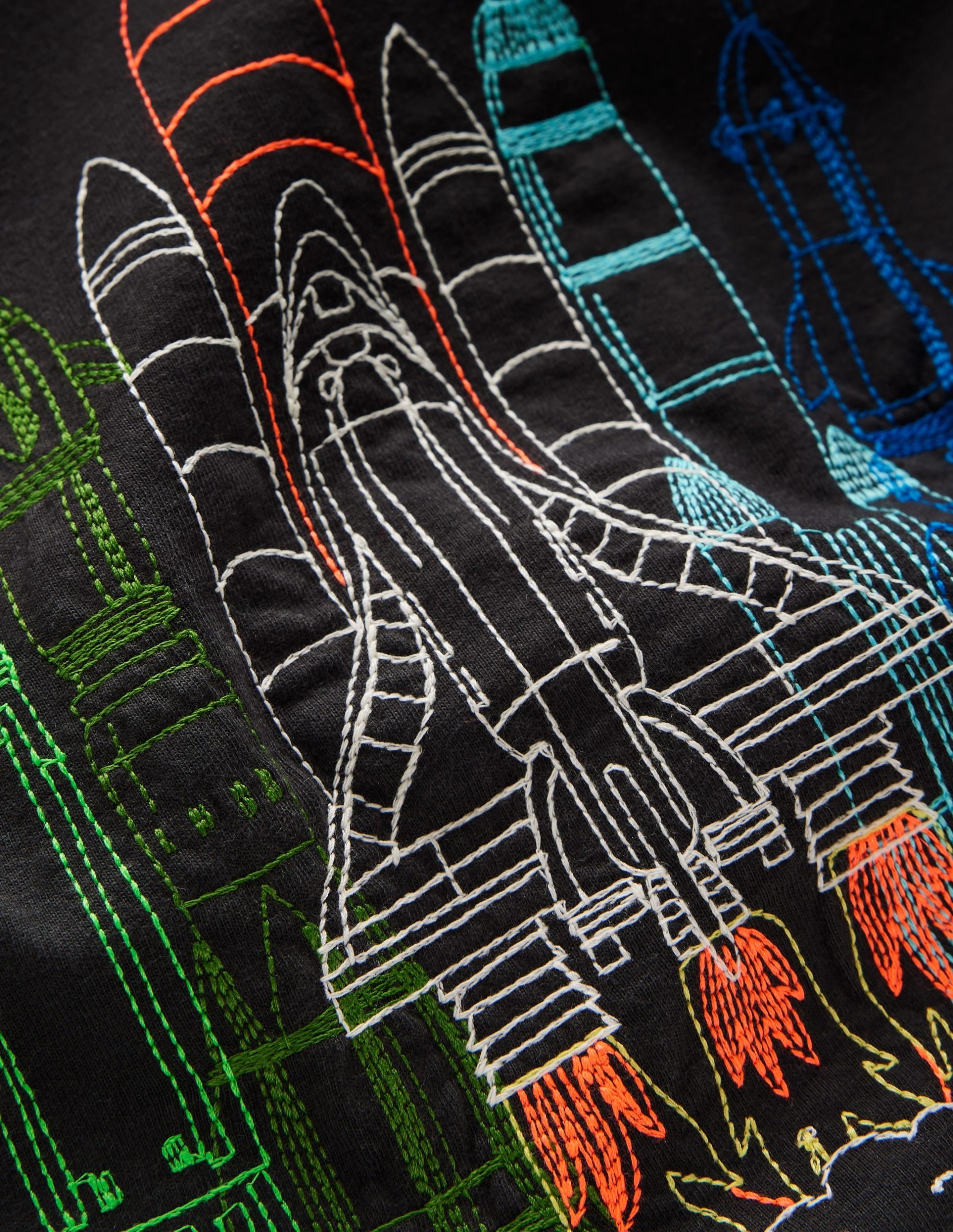 Linear Stitch T-shirt-Shadow Grey Rocket - Image 3