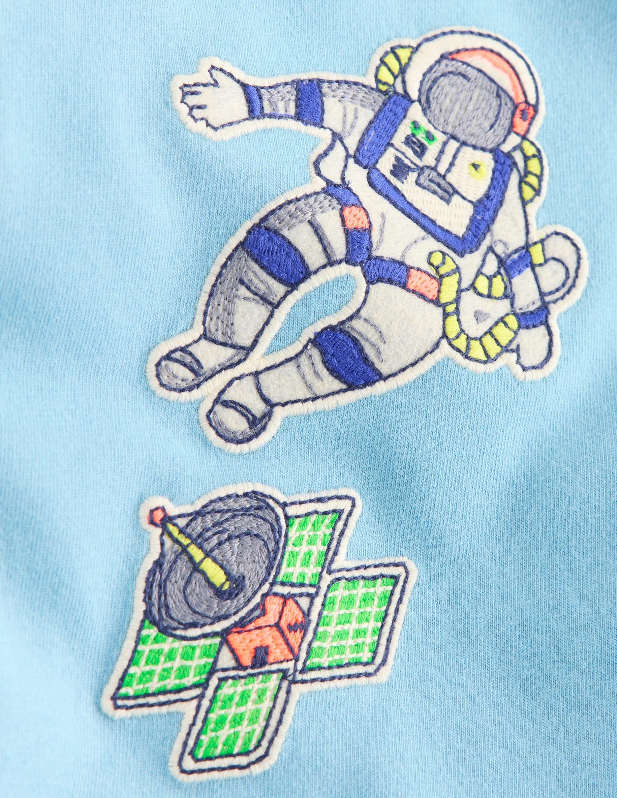 Short Sleeve Badge T-shirt-GLACIER LAKE Outer Space - Image 3