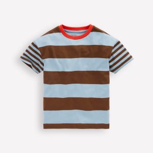 Relaxed Hotchpotch T-shirt-Glacier lake/potting soil