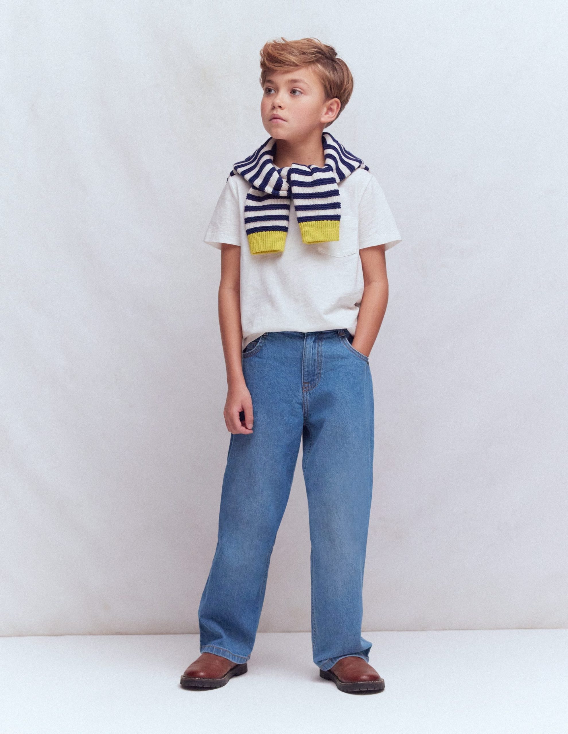 Relaxed Straight Jeans-Mid Wash - Image 4