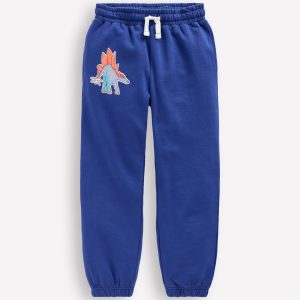 Badge Sweatpants-Blue Dinos