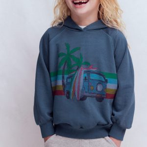 Garment Dye Graphic Hoody-Holiday Car