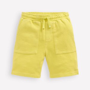 Garment Dye Shorts-Sherbet Lime Yellow
