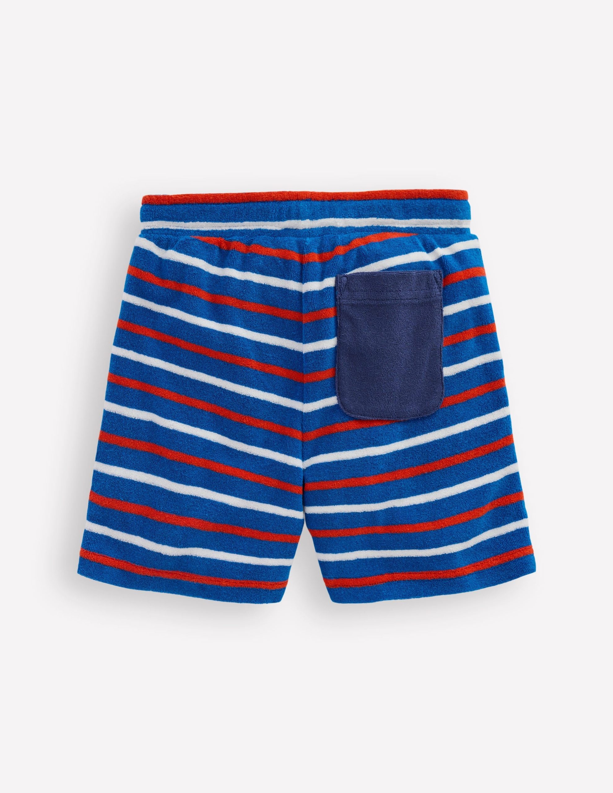 Towelling Shorts-Blue Stripe - Image 2