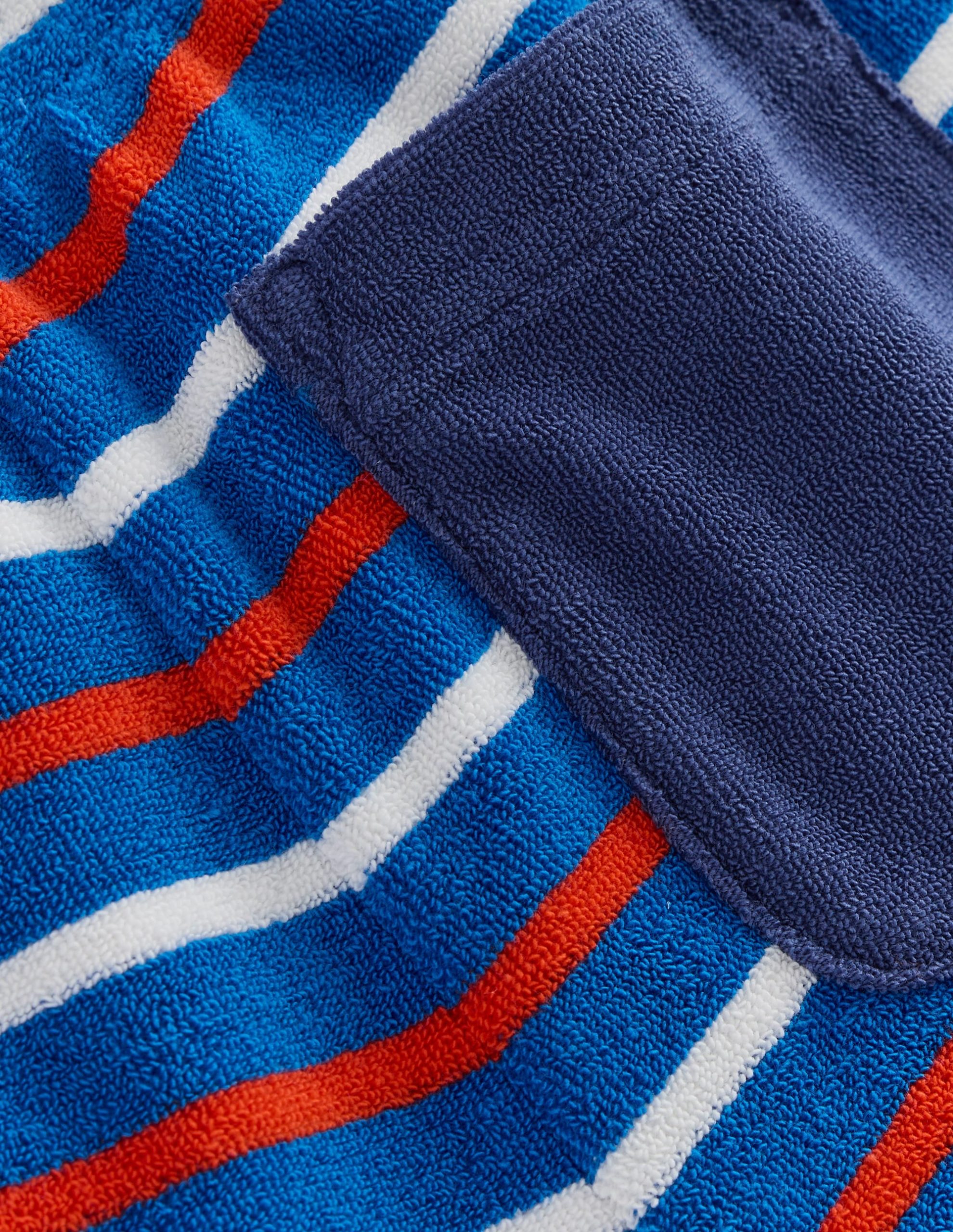 Towelling Shorts-Blue Stripe - Image 3