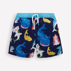 Swim Shorts-College Navy Sharks