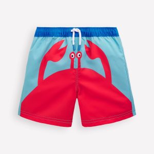 Swim Shorts-Novelty Crab