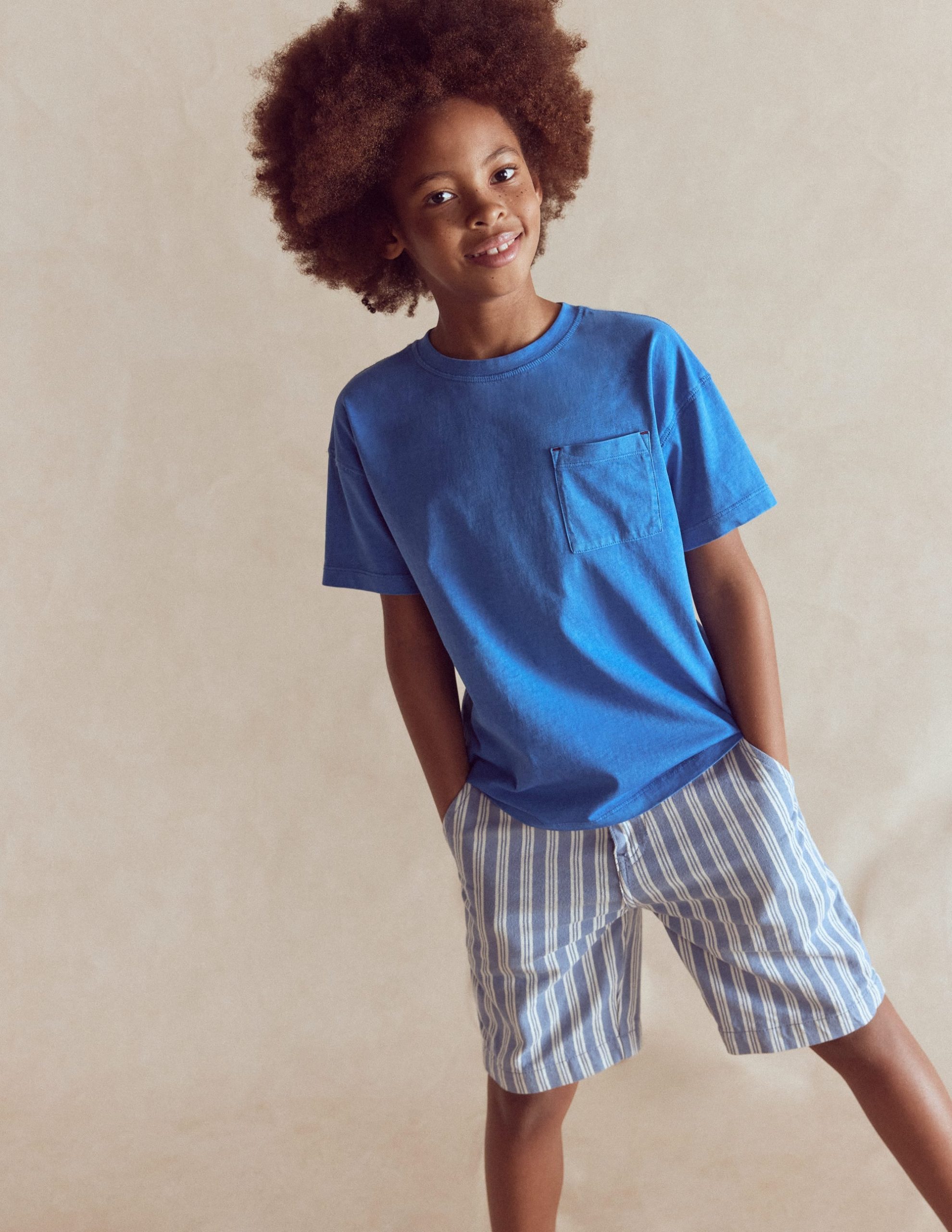 Smart Shorts-Light Blue Stripe - Image 2