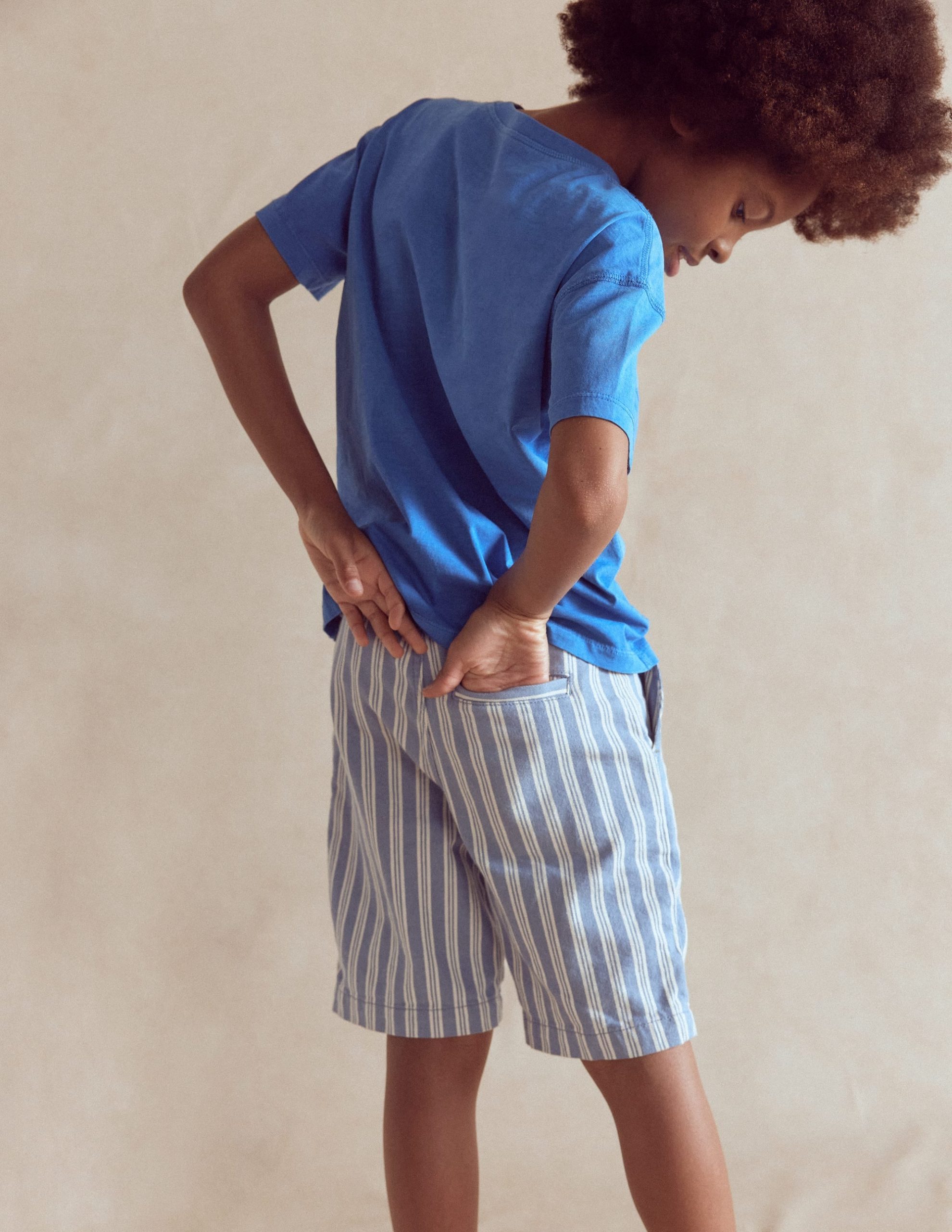 Smart Shorts-Light Blue Stripe - Image 3