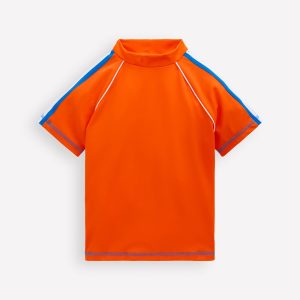 Short Sleeve Rash Vest-Bright Orange