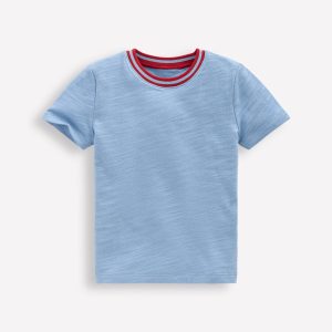Short Sleeve Mid Weight Tee-Glacier Blue