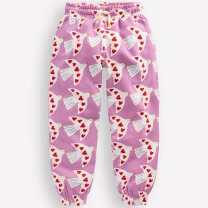Fun Printed Jogger-Purple Doves