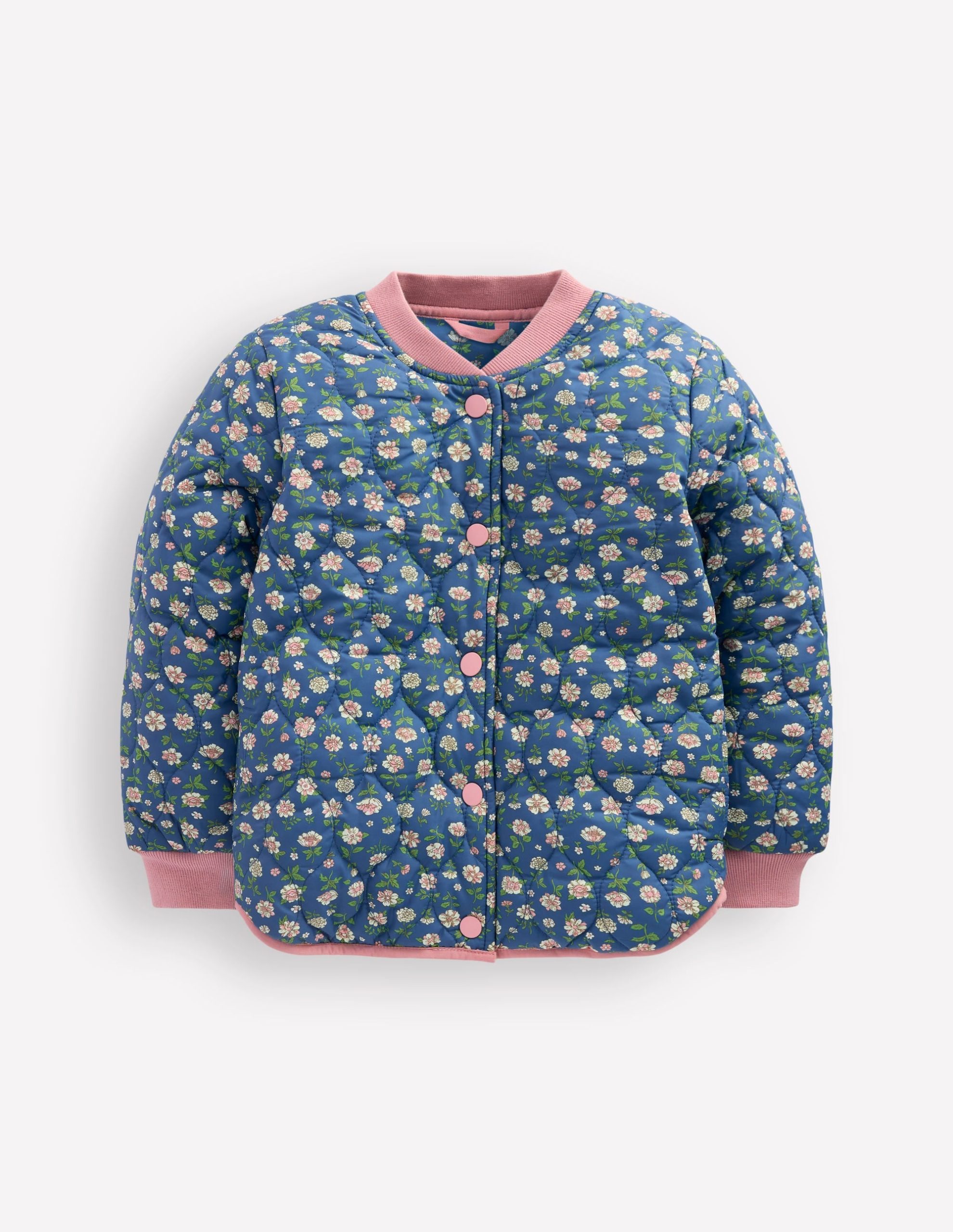 Fun Bomber Jacket-Borg Blue Floral - Image 5