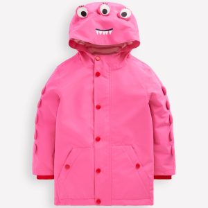 Novelty Waterproof Jacket-Sorbet Pink Monster