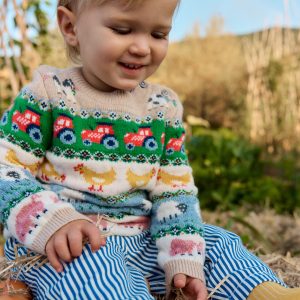 Fair isle Sweater-Multi Easter Fair Isle