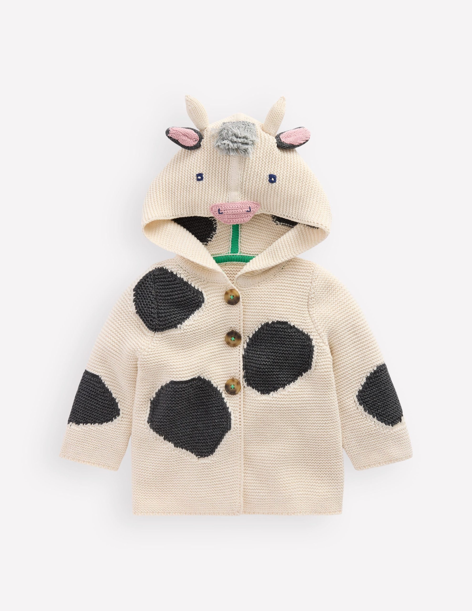 Novelty Cotton Knitted Jacket-Cow