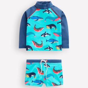 Rash Vest Set-Blue Whales