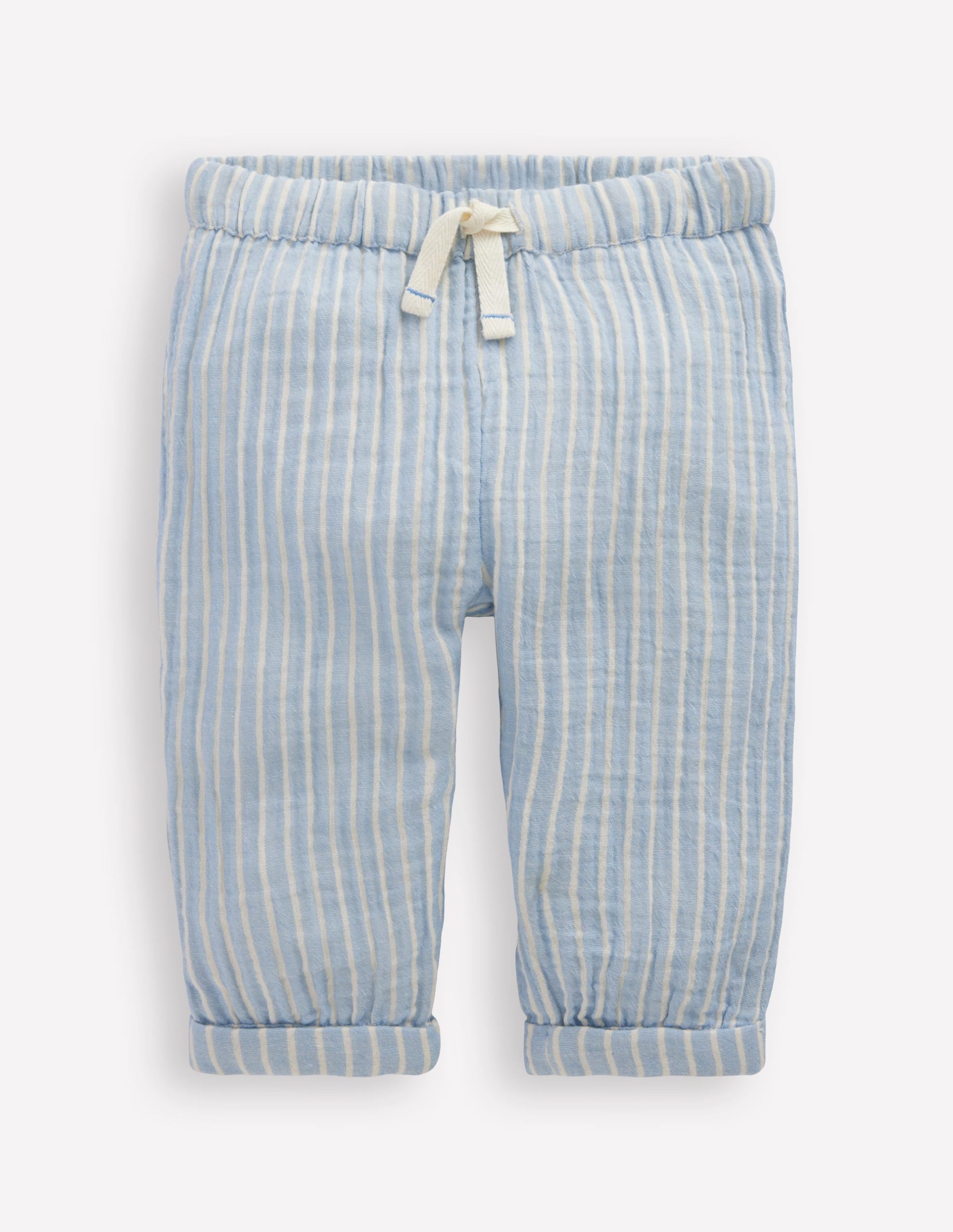 Double Cloth Pants-Light Blue Stripe