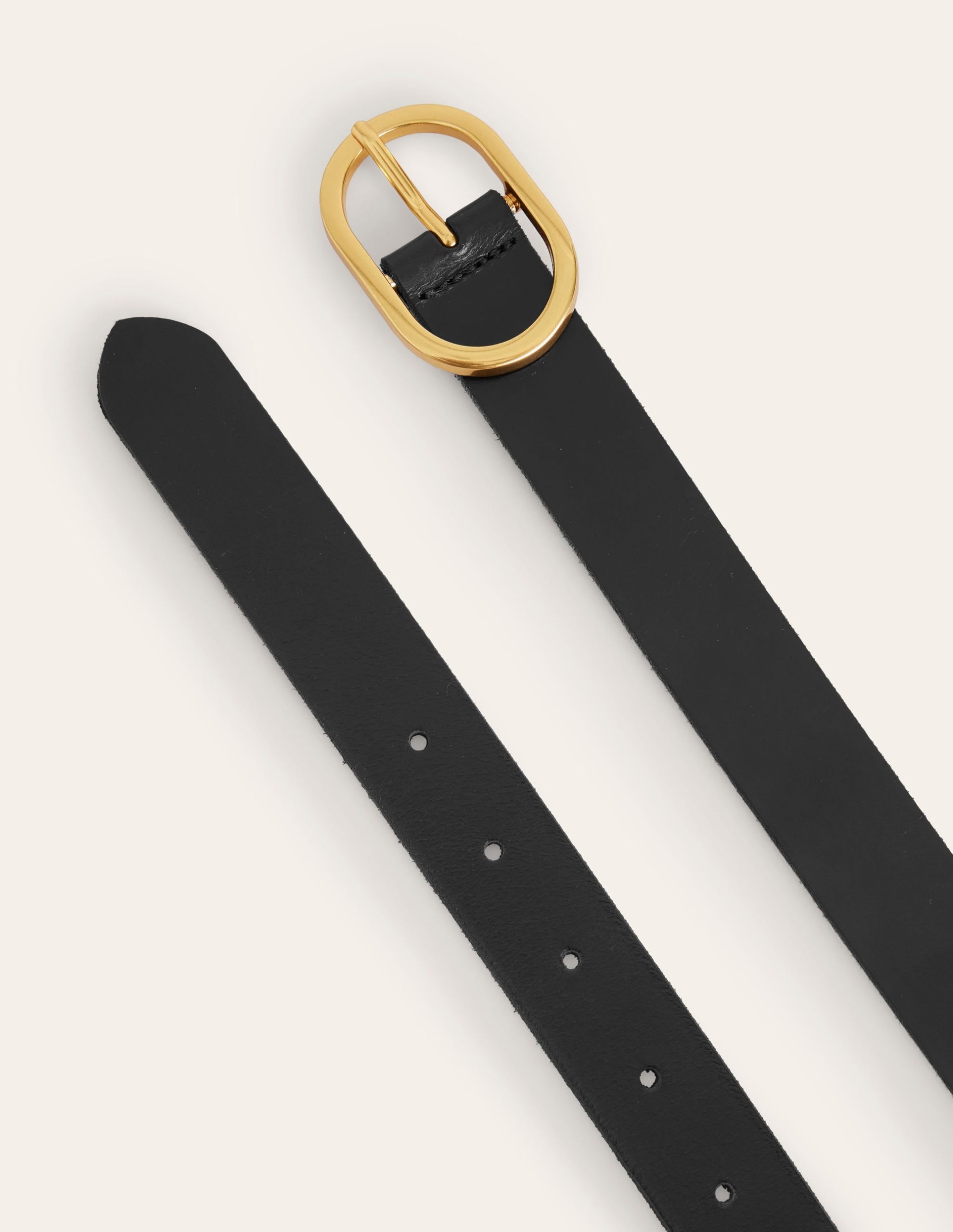 Classic Leather Belt-Black - Image 3