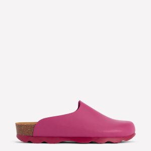 Lyla Colour Block Clogs-Pink/Red