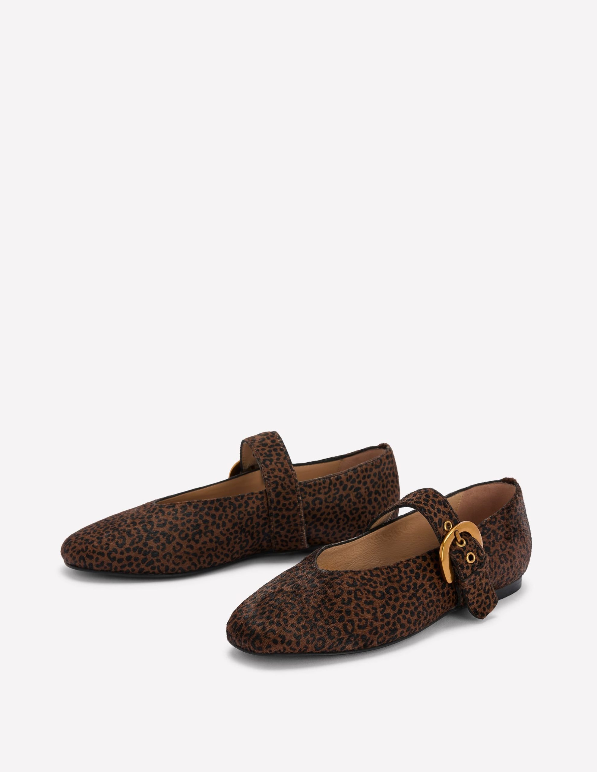 Kylie Flat Buckle Mary Janes-Mini Leopard - Image 4