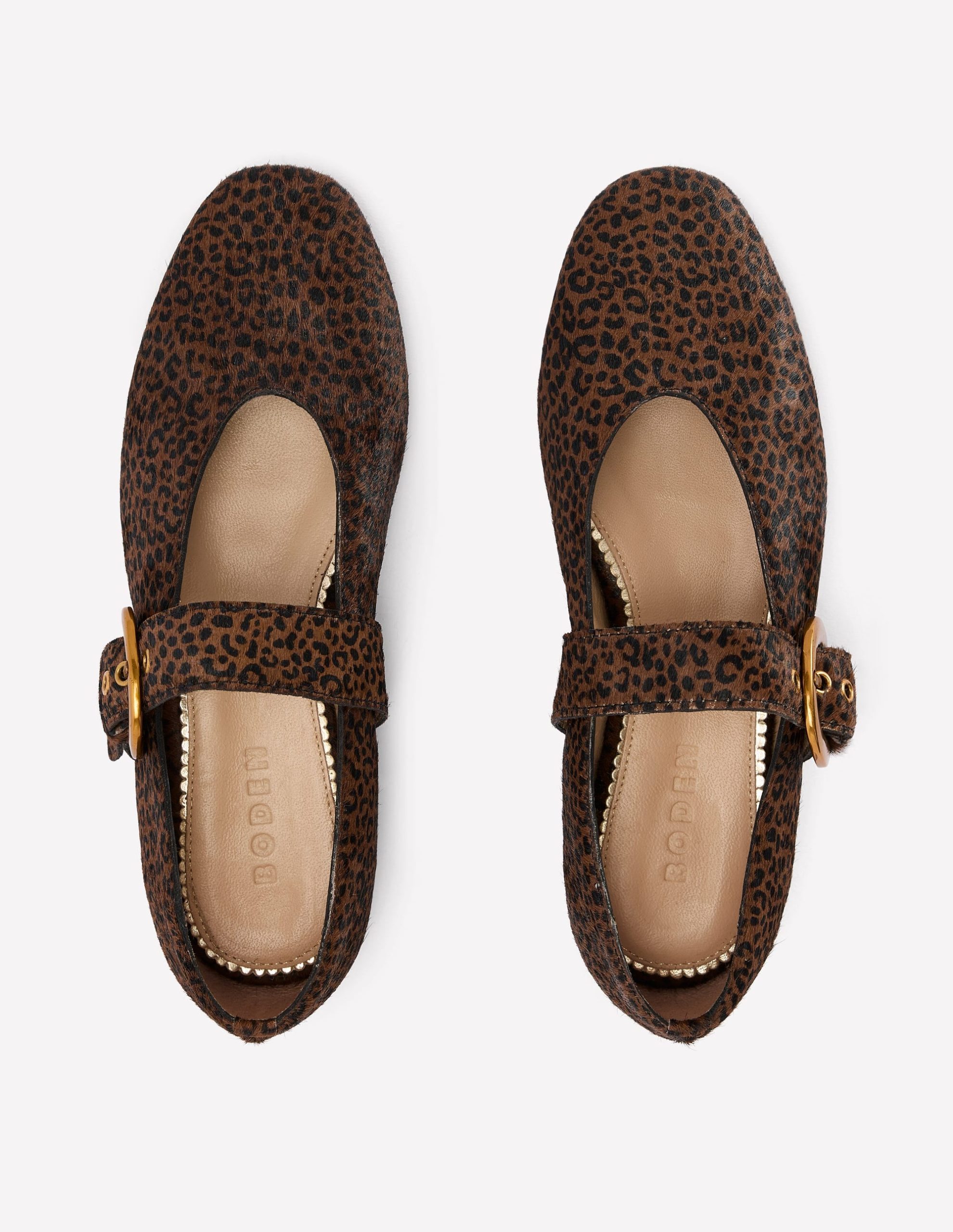 Kylie Flat Buckle Mary Janes-Mini Leopard - Image 6