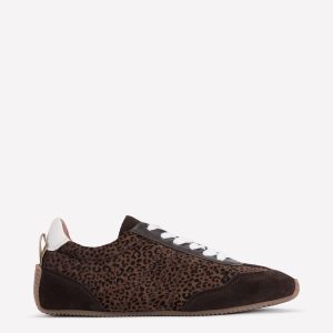 Delphine Slim Sole Trainers-Leopard