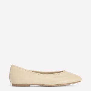High Cut Ballet Flats-Butter Yellow
