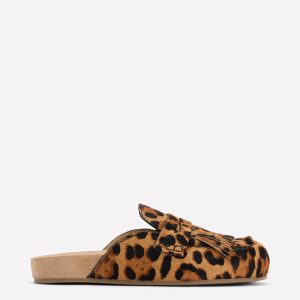 Etta Ghillie Mule Clogs-Classic Leopard