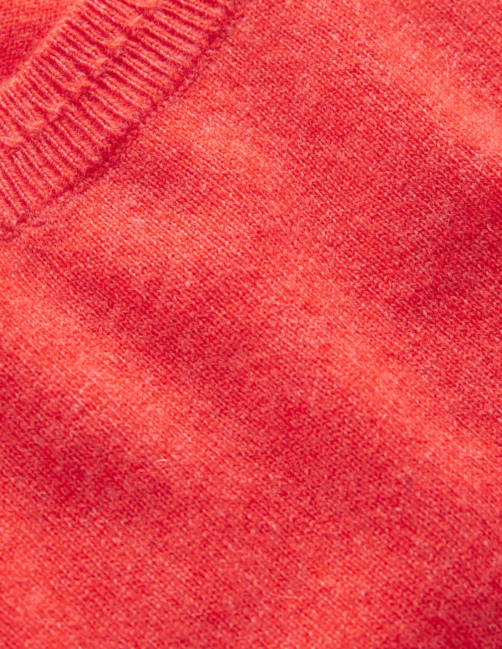 Eva Cashmere T-Shirt-Fiery Orange Melange - Image 6