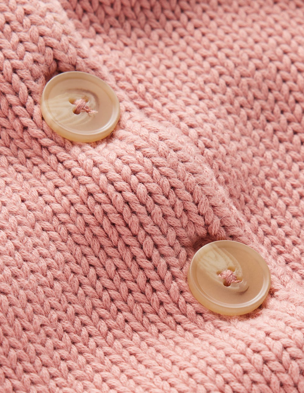 Lucy Chunky Cotton Cardigan-Pink - Image 6