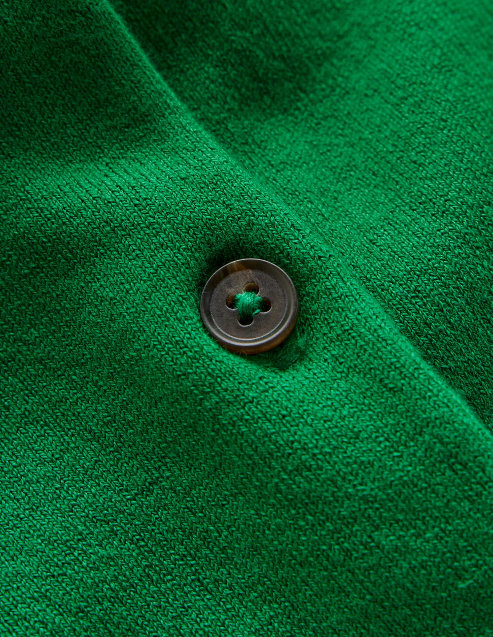 Emilia Cotton Cropped Cardigan-Rich Emerald - Image 6