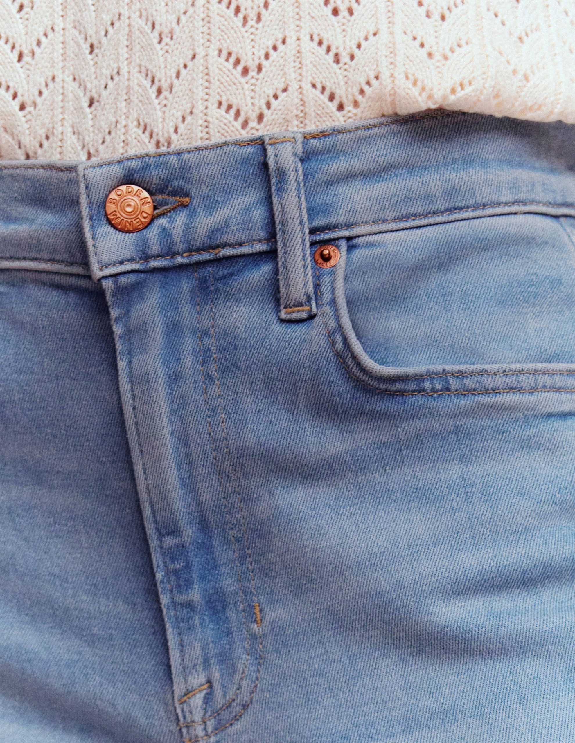 High Rise Wide Leg Jeans-Light Vintage - Image 5