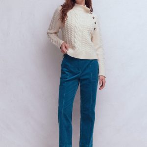Pimlico Cord Pants-Indigo Blue
