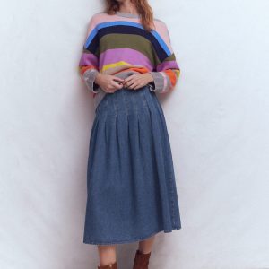 Valentina Denim Skirt-Mid Vintage
