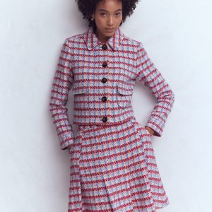 Lisburn Patch Pocket Jacket-Pink Textured