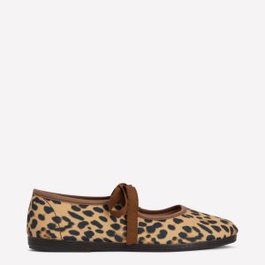 Flexi Tie Mary Jane-Leopard