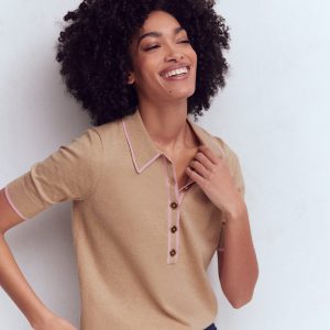 Liz Henley T-Shirt-Chinchilla Melange