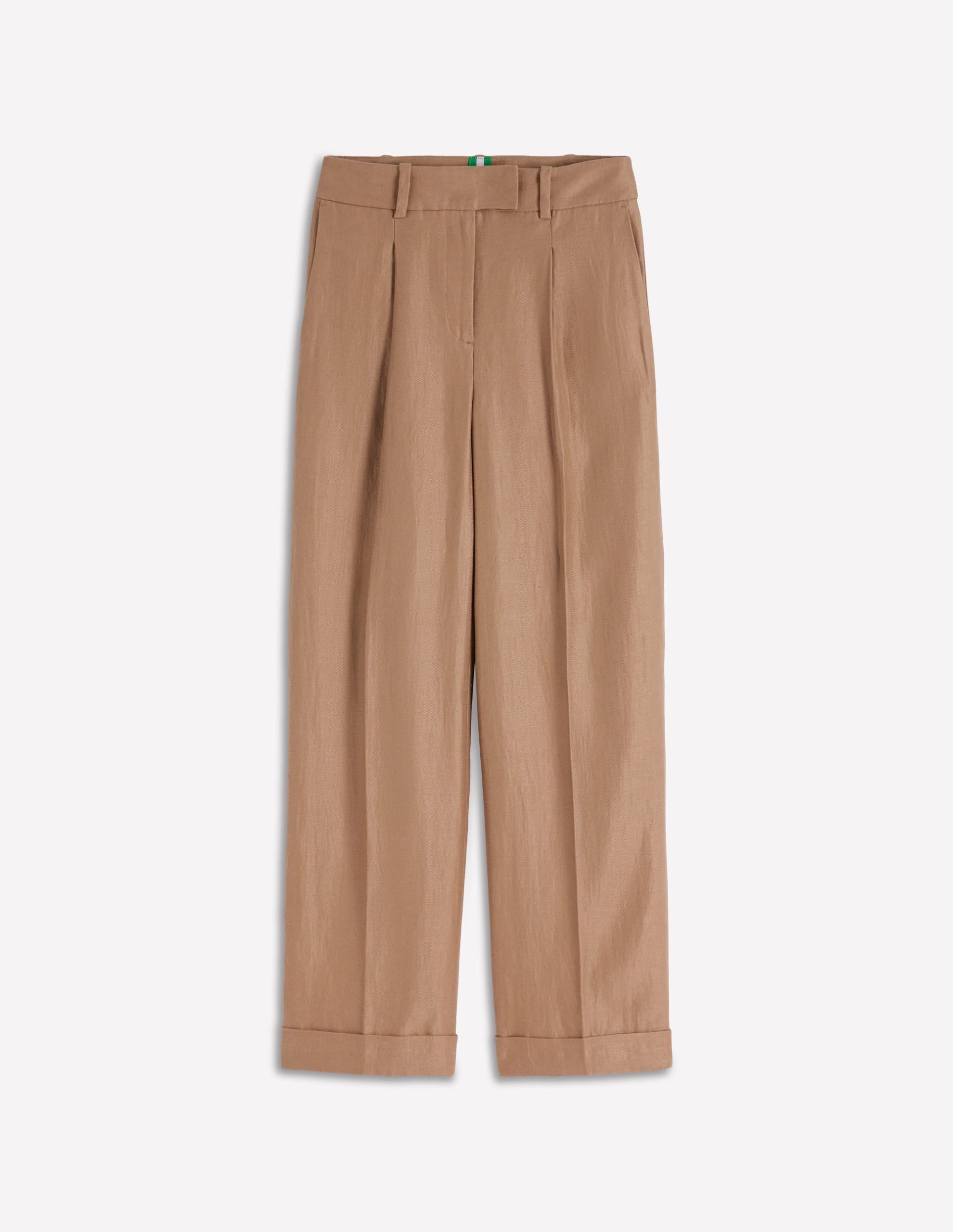 Chiswick Crop Linen Pants-Amphora - Image 5