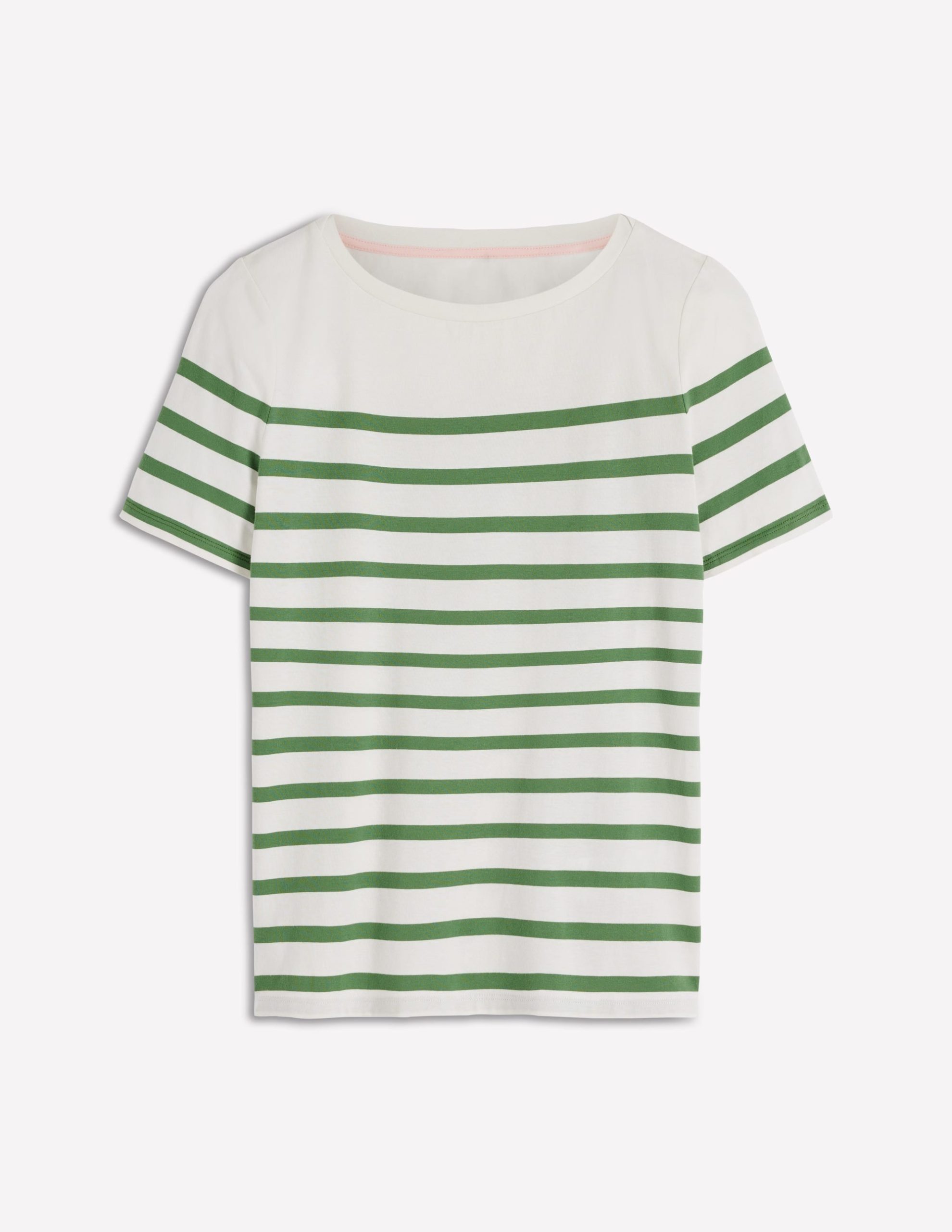Olivia Short Sleeve Breton-Fairway and Ivory Stripe - Image 5