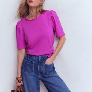 Ali Trim T-shirt-Passion Flower